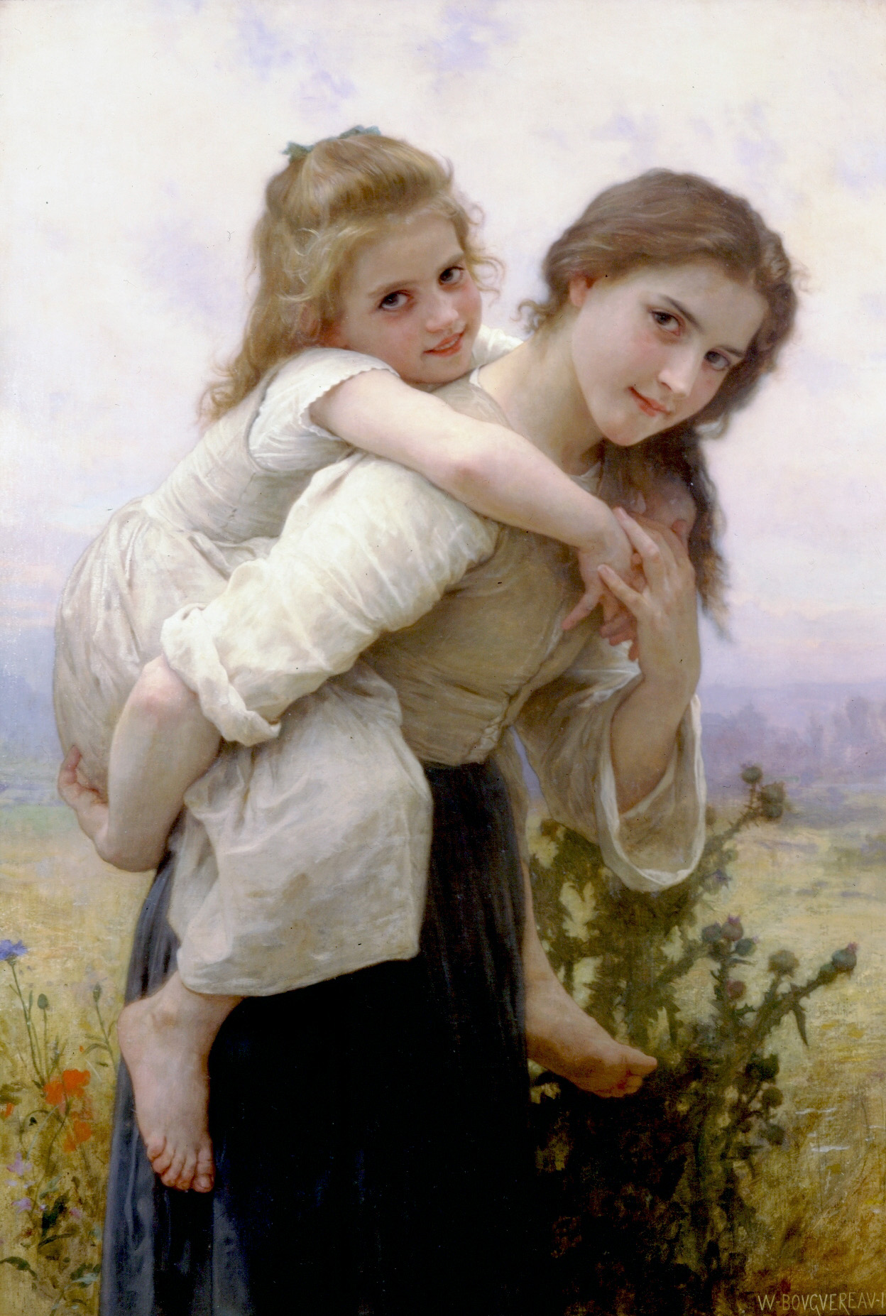 Pleasant Burden by William-Adolphe Bouguereau (1825-1905). 1895, oil on canvas / Wikimedia Commons