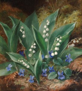Lilies of the Valley by Albert Durer Lucas (1828-1918). Oil on canvas, Southampton City Art Gallery / Wikimedia Commons