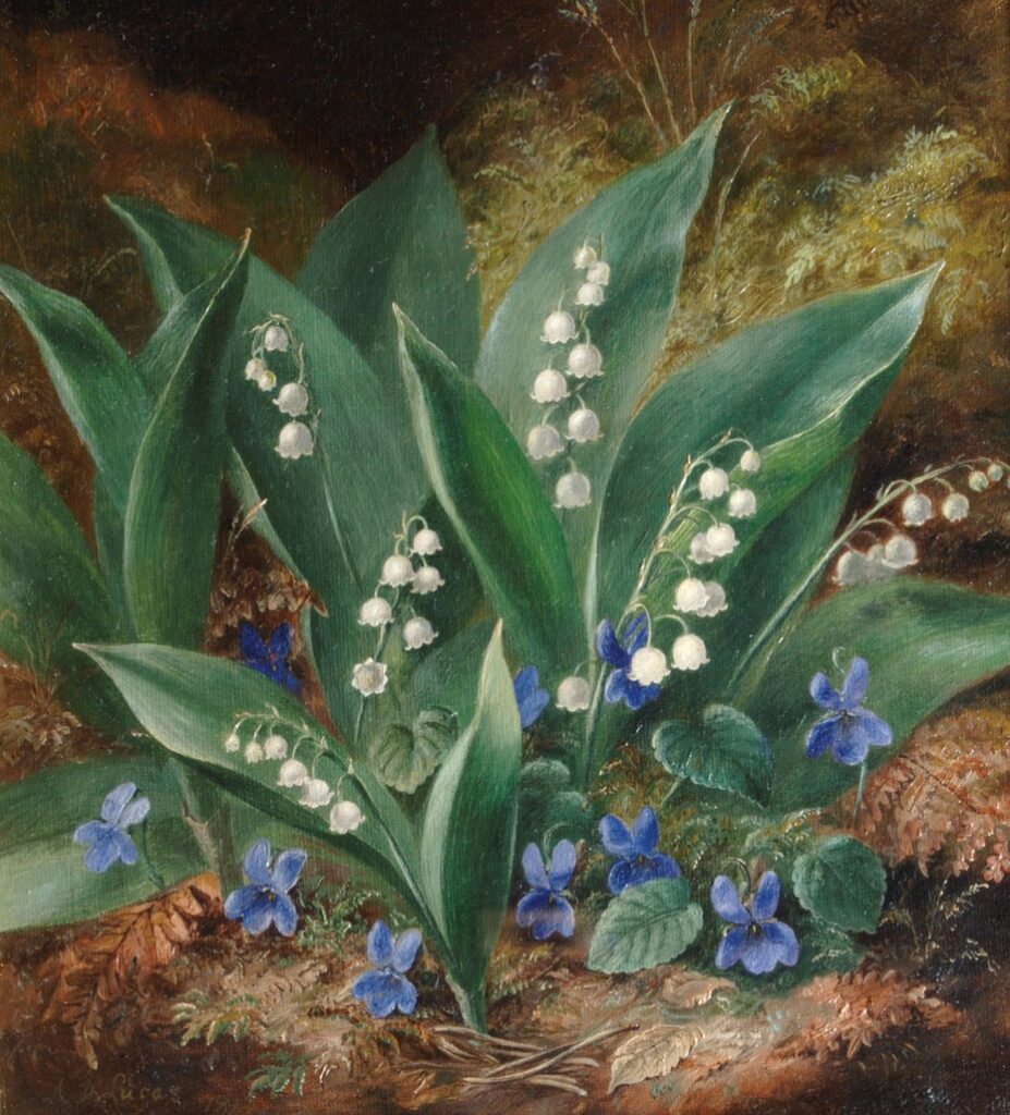 Lilies of the Valley by Albert Durer Lucas (1828-1918). Oil on canvas, Southampton City Art Gallery / Wikimedia Commons