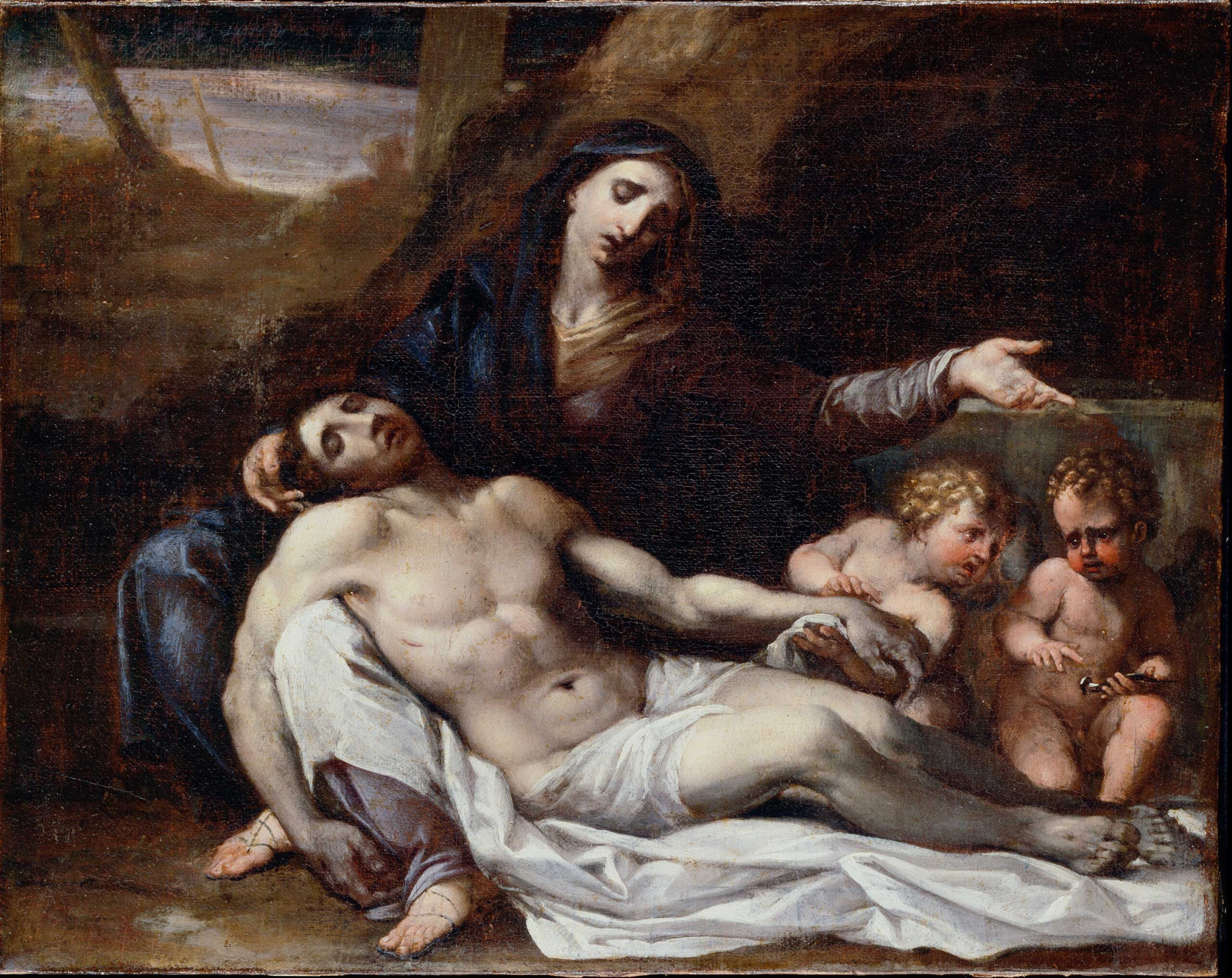 Pieta by Annibale Carracci (1560-1609). 17th century, oil on canvas, Dulwich Picture Gallery / Wikimedia Commons