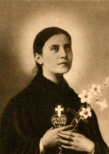 Devotieprent van de heilige Gemma Galgani by Ursmary Joseph Coppin-Goisse. 1933, holy card, museumcollecties van MAS / Wikimedia Commons