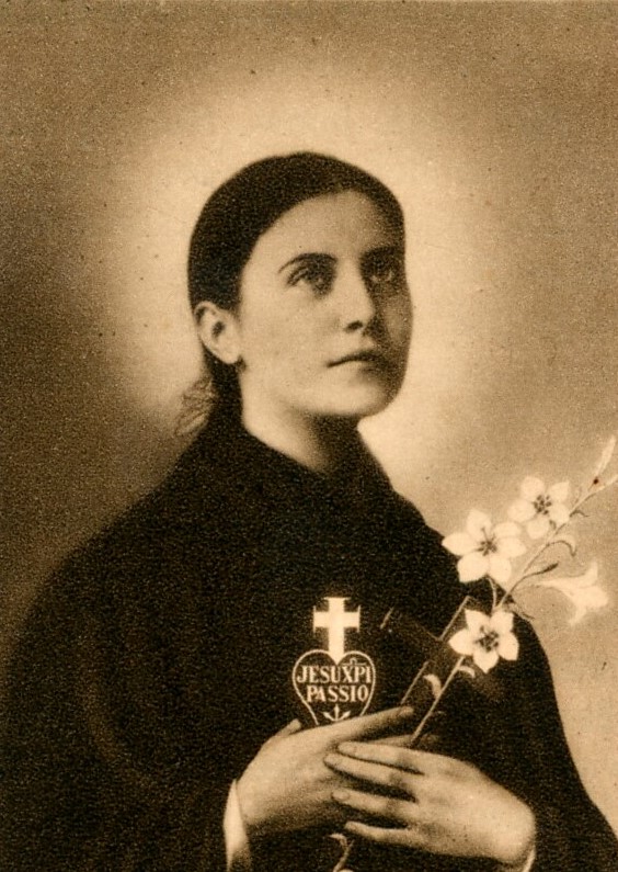 Devotieprent van de heilige Gemma Galgani by Ursmary Joseph Coppin-Goisse. 1933, holy card, museumcollecties van MAS / Wikimedia Commons