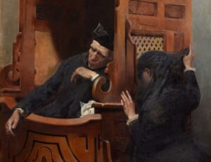 La Penitente by Juan Garcia Martinez (1828-1895). 1884, oil on canvas, Museo del Prado / Wikimedia Commons