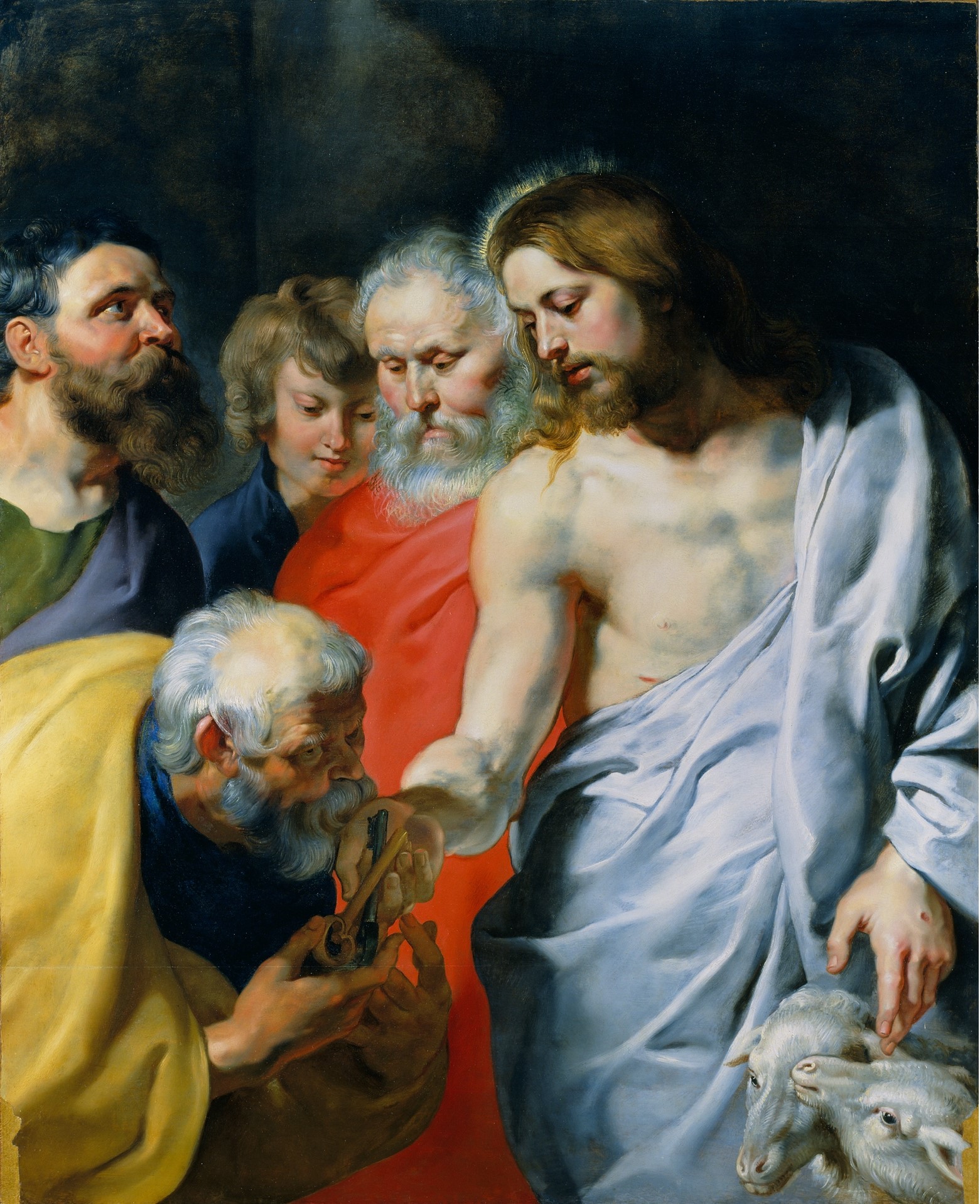 Christ's Charge to Peter by Peter Paul Rubens (1577-1640). 1616, oil on panel, The Wallace Collection / Wikimedia Commons