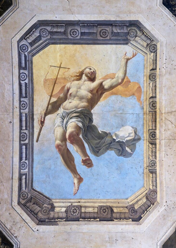 Resurrection of Christ by Michel Corneille the Elder (1603-1664). 1640, fresco, Saint-Nichols-des-Champs / Wikimedia Commons