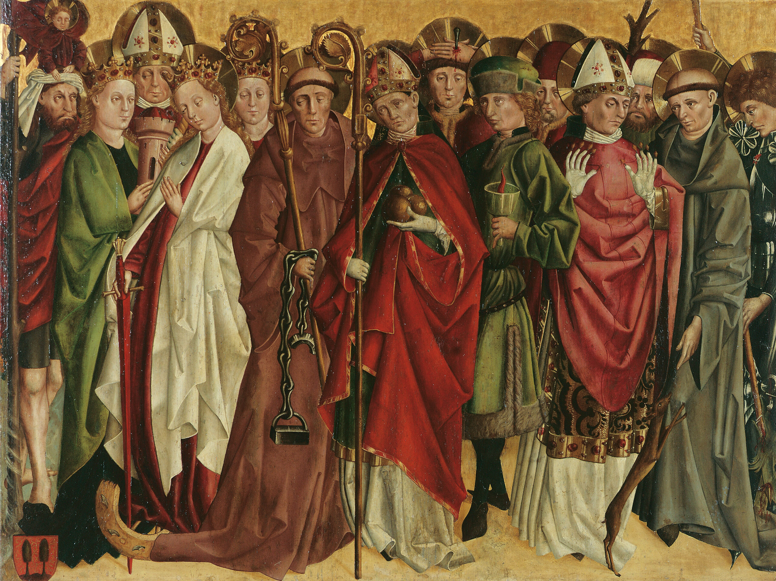 Die Vierzehn Nothelfer by unknown artist. 1470, painting, Kunsthistorisches Museum / Wikimedia Commons