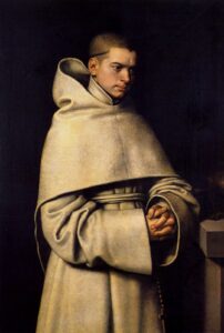 Portrait of a Monk by Sofonisba Anguissola (1532-1625). 1556, oil on panel, Private collection / Wikimedia Commons