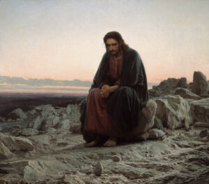 Christ in the Wilderness by Ivan Kramskoi (1837-1887). 1872, oil on canvas, Tretyakov Gallery / Wikimedia Commons
