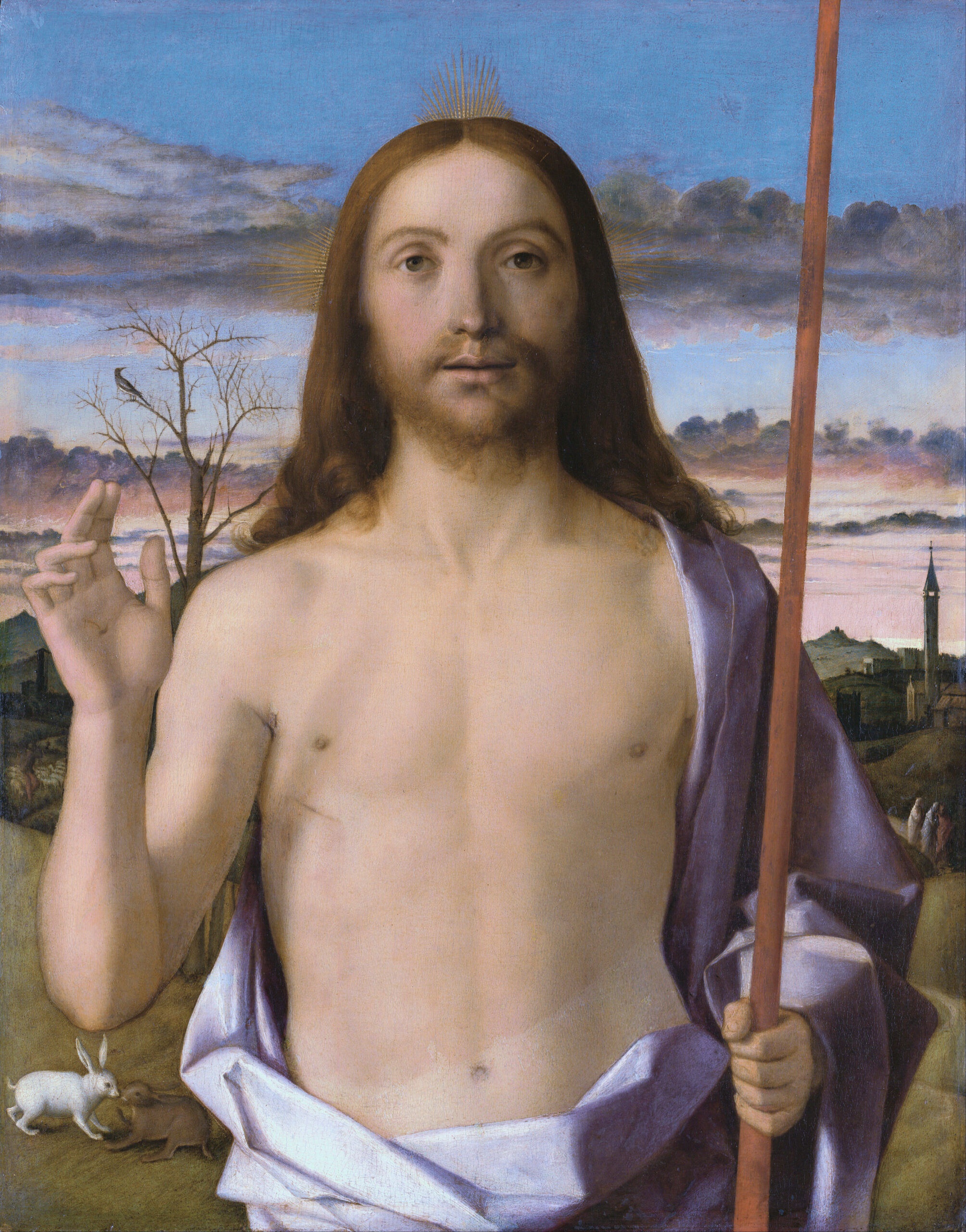 Christ Blessing by Giovanni Bellini (1430-1516). 1500, oil on panel, Kimbell Art Museum / Wikimedia Commons