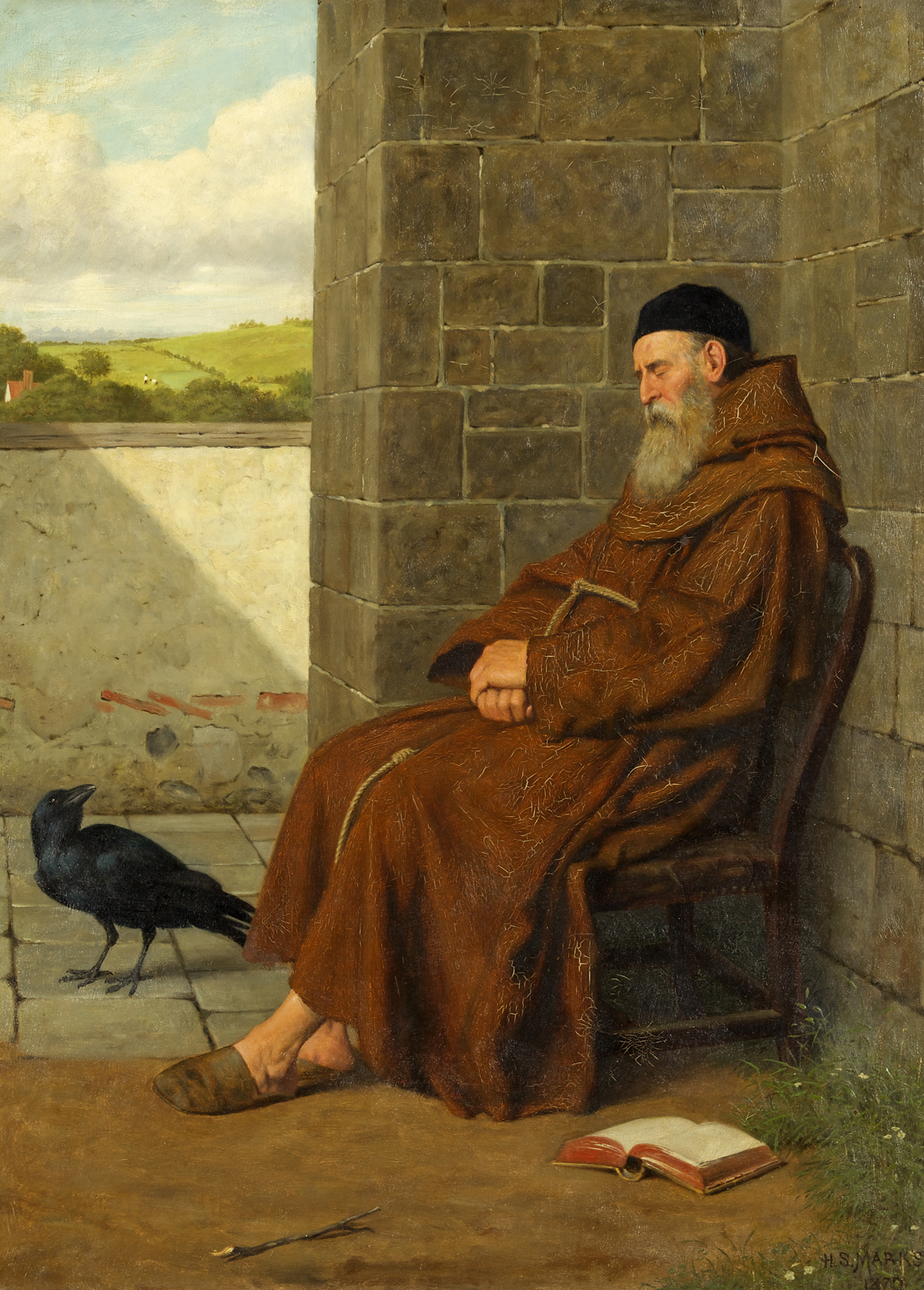 The Convent Raven by Henry Stacy Marks (1829-1898). 1870, oil on canvas, Bristol City Museum & Art Gallery / Wikimedia Commons