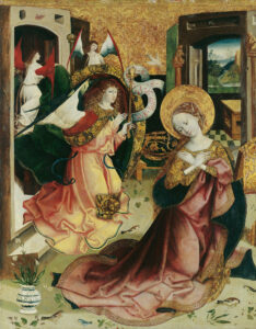 Verkündigung an Maria by anonymous. 1500, painting, Kunsthistorisches Museum / Wikimedia Commons
