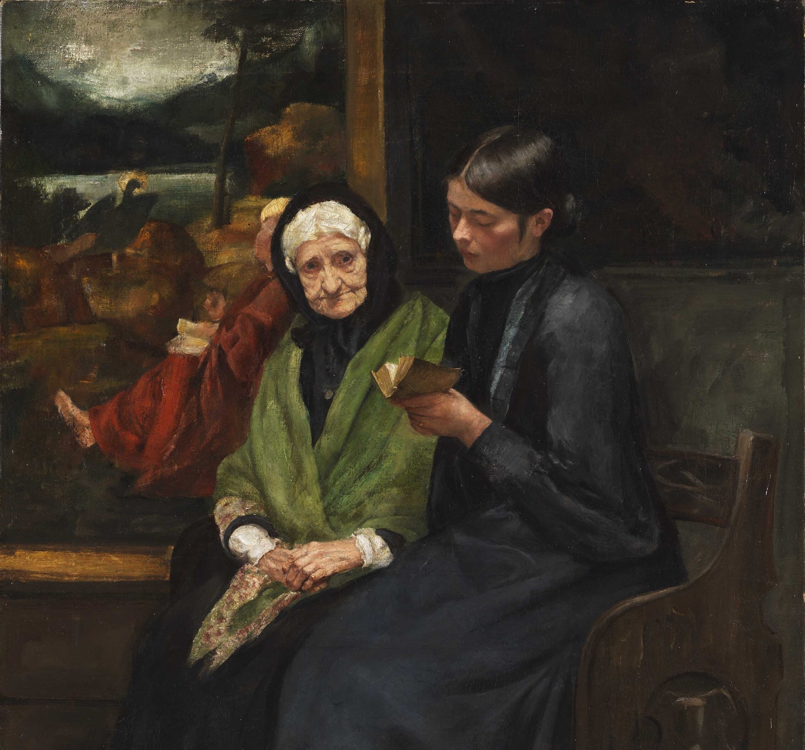 Beim Gebet by Ernst Oppler (1867-1929). 1900, oil on canvas, private collection / Wikimedia Commons