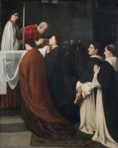 The Communion by Alphonse Legros (1837-1911). 1865, oil on canvas, William Morris Gallery / Wikimedia Commons