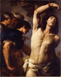 Martyrdom of St. Sebastian by Andrea Vaccaro (1604-1670). 1640, oil on canvas, Galerie Canesso / Wikimedia Commons