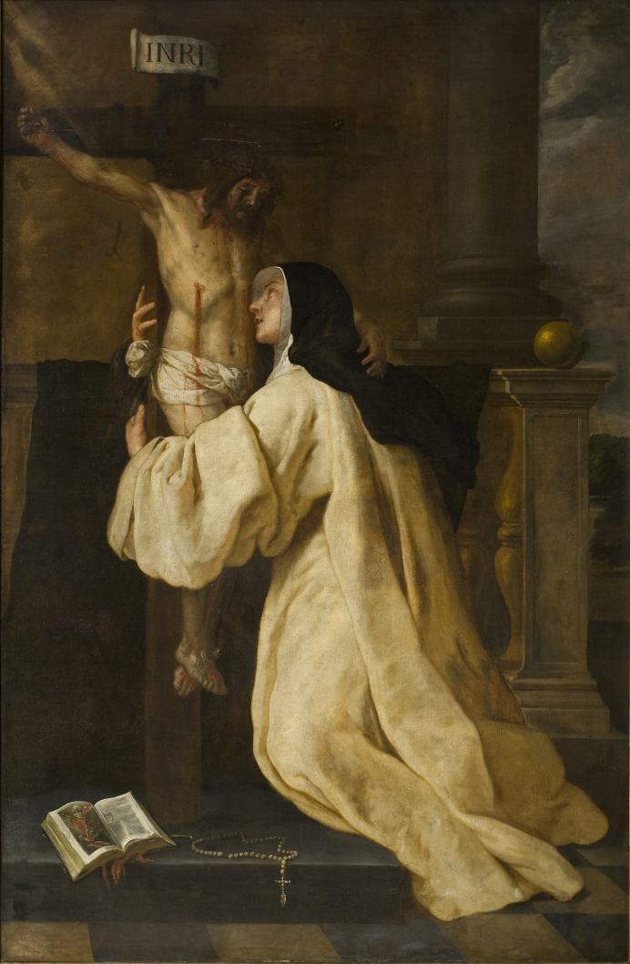 Christ Appearing to Saint Lutgarde by Gaspar de Crayer (1584-1669). 1653, oil on canvas, Klooster van de Zwartzusters-Augustinessen / Wikimedia Commons