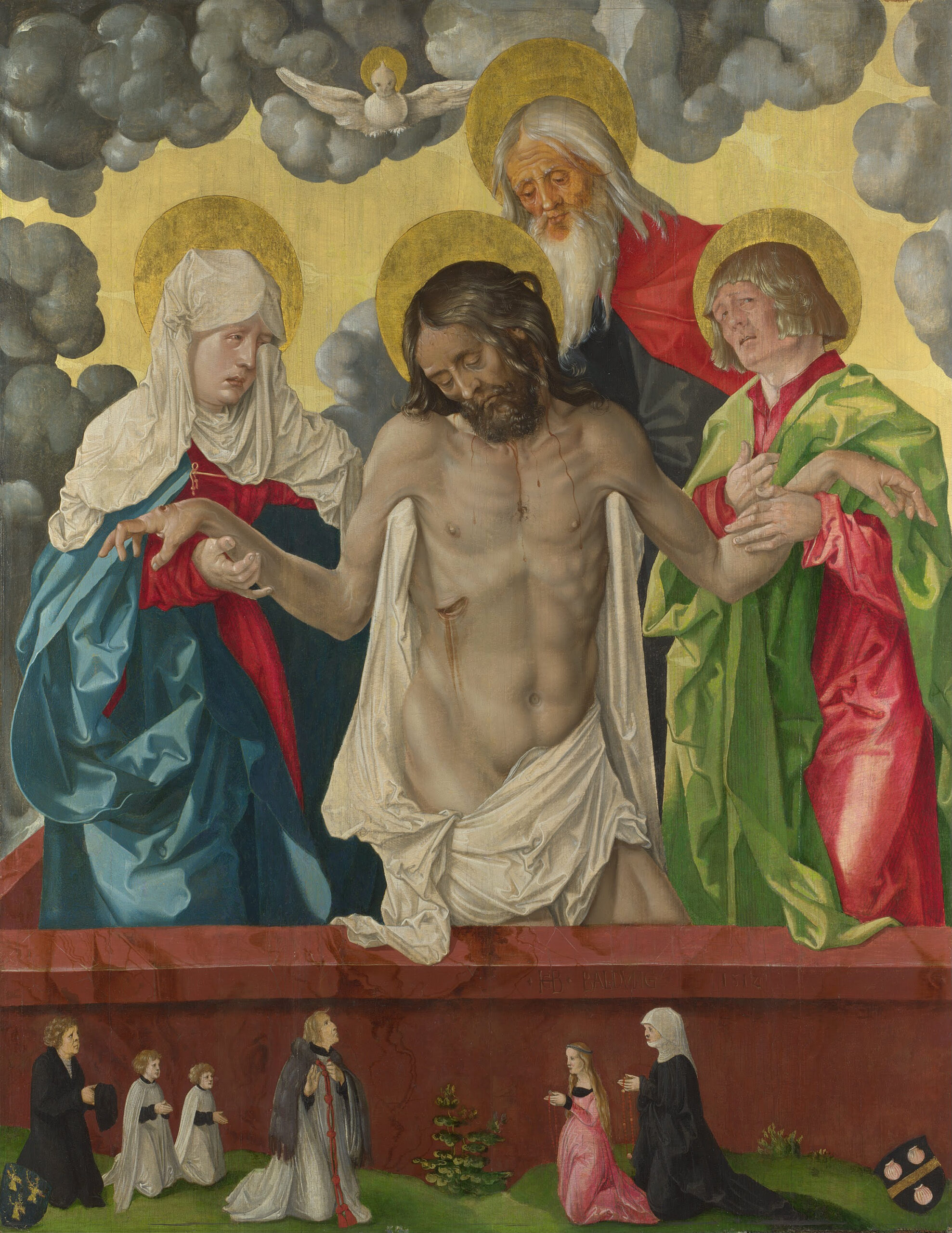 The Trinity and Mystic Pieta by Hans Baldung Grien (1484-1545). 1512, oil on panel, National Gallery / Wikimedia Commons