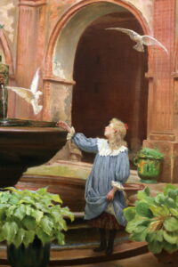 Small cloister of the Augustins by Georges Castex (1860-1943). 1897, oil on canvas, Musee des Augustins / Wikimedia Commons