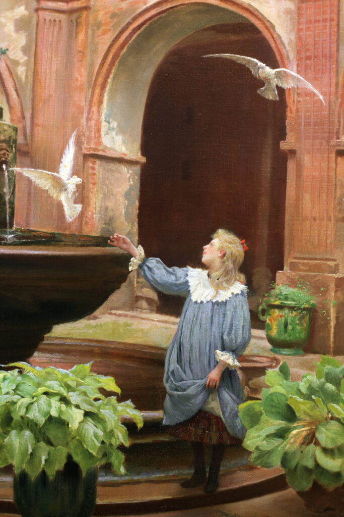 Small cloister of the Augustins by Georges Castex (1860-1943). 1897, oil on canvas, Musee des Augustins / Wikimedia Commons