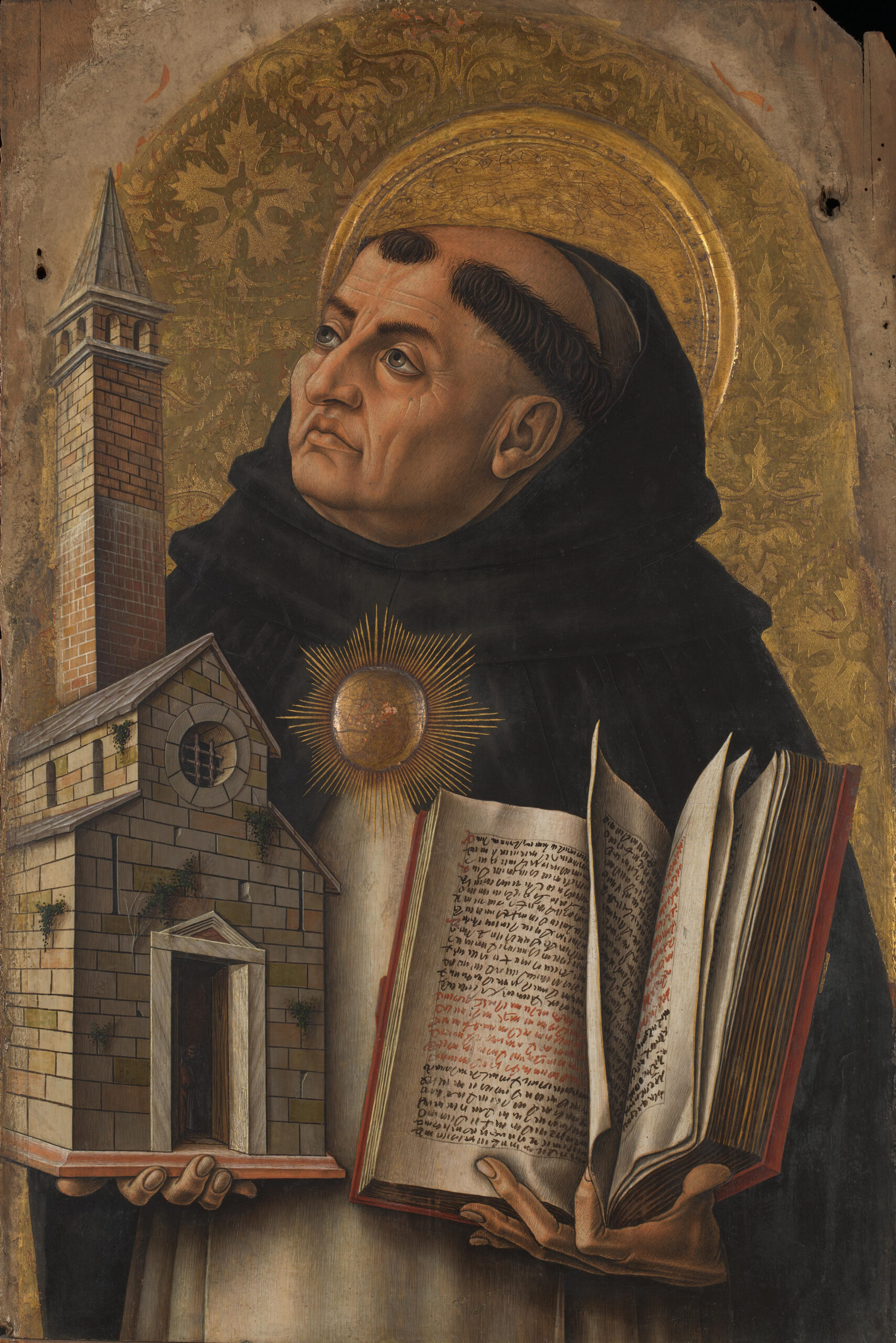 Saint Thomas Aquinas by Carlo Crivelli (1435-1495). 1476, tempera on panel, National Gallery / Wikimedia Commons