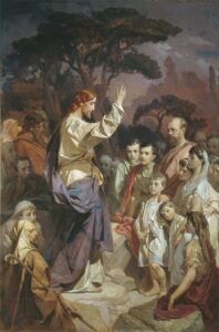 Sermon on the Mount by Ivan Makarov (1822-1897). 1889. Wikimedia Commons