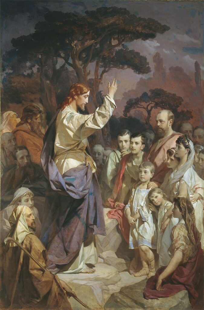 Sermon on the Mount by Ivan Makarov (1822-1897). 1889. Wikimedia Commons