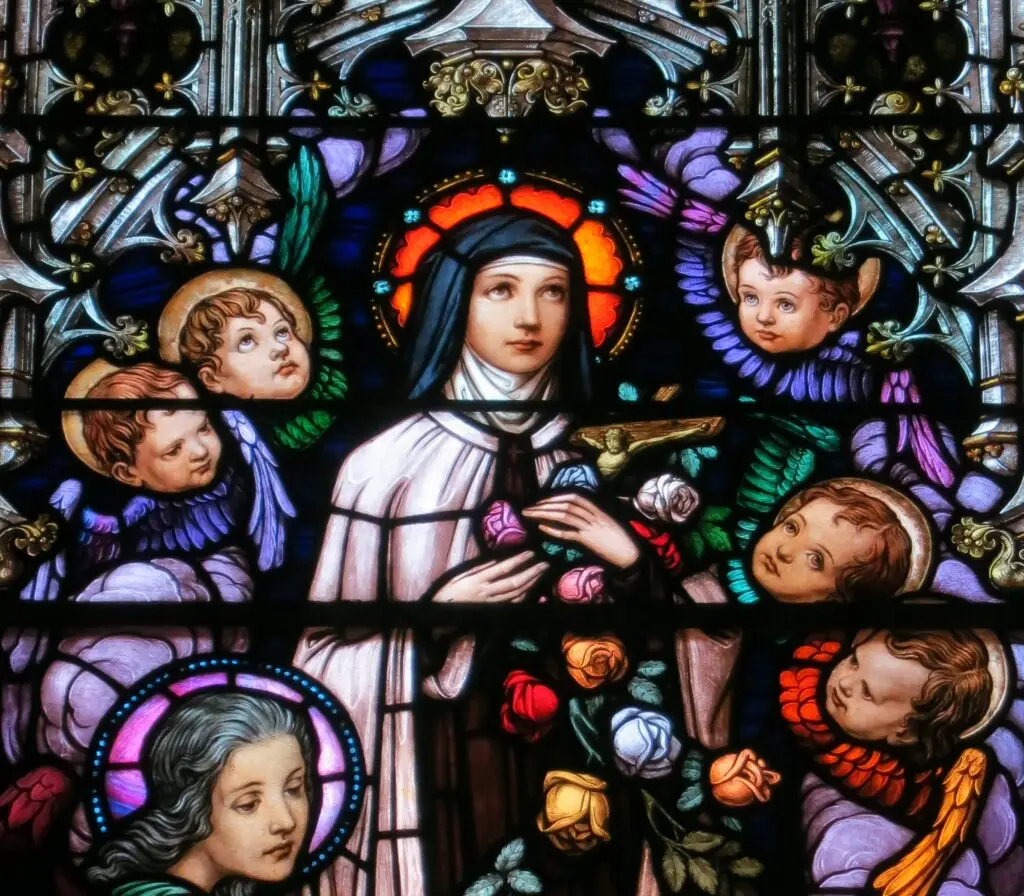Saint Thérèse of Lisieux, stained glass of Saint Mary of the Assumption Church, Columbus, Ohio / Wikimedia Commons