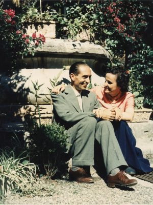 Saint Gianna with Pietro during their honeymoon at Taormina, Messina, Italy, October 1955 / Pietro Molla Photo Archive.