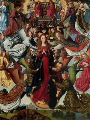 Mary, Queen of Heaven by Master of the Legend of Saint Lucy (1435-1506). 1485, oil on panel, National Gallery of Art / Wikimedia Commons