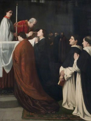 The Communion by Alphonse Legros (1837-1911). 1865, oil on canvas, William Morris Gallery / Wikimedia Commons