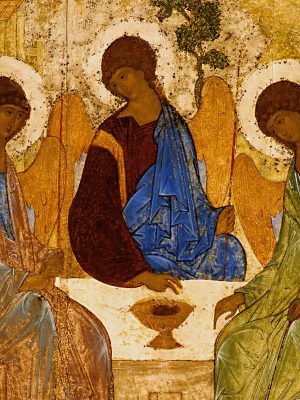 Andrei Rublev, Trinity Icon, 1427, Tretyakov Gallery (Wikimedia Commons)