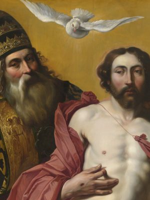 The Holy Trinity, Artus Wolffort (1581-1641), between c. 1601 and c. 1641, oil on panel. Groeningemuseum / Wikimedia Commons