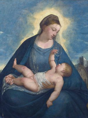 The Madonna and Child, Bernadino da Asola (c.1490–1540), between c. 1525 and c. 1535, oil on panel. National Gallery, London / Wikimedia Commons