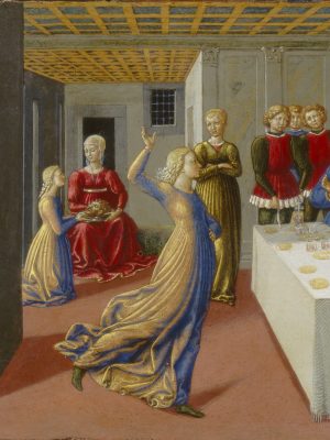 The Feast of Herod and the Beheading of Saint John the Baptist by Benozzo Gozzoli (1420-1497). 1461, tempera on poplar wood, National Gallery of Art / Wikimedia Commons.