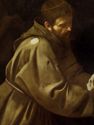 Caravaggio, Saint Francis in Meditation, 1607 (Wikimedia Commons)