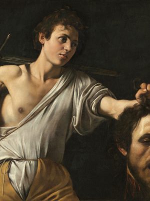 David with the Head of Goliath by Michelangelo Caravaggio (1571-1610). 1600, oil on wood, Kunsthistorisches Museum / Wikimedia Commons