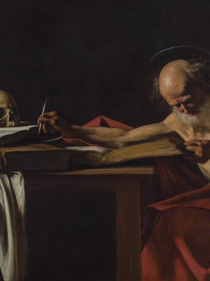 Saint Jerome by Caravaggio (1571-1610). 1606, oil on canvas, Galleria Borghese / Wikimedia Commons