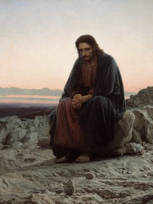 Christ in the Wilderness by Ivan Kramskoi (1837-1887). 1872, oil on canvas, Tretyakov Gallery / Wikimedia Commons