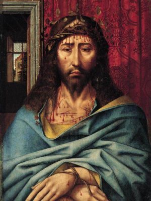 Christ as the Man of Sorrows by Colijn de Coter (1493-1506). 1500, oil on wood, Private collection / Wikimedia Commons