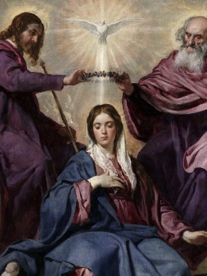 Coronation of the Virgin, Diego Velázquez (1599–1660). 1635, oil on canvas. Museo del Prado / Wikimedia Commons
