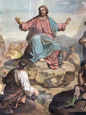 The Sermon on the Mountain, Arsène Robert (1830-1895). Saint-Martin Church of Castelnau-d'Estrétefonds, photographed by Didier Descouens / Wikimedia Commons