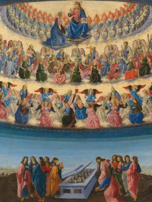 Assumption of the Virgin by Francesco Botticini. 1475, tempera, National Gallery / Wikimedia Commons