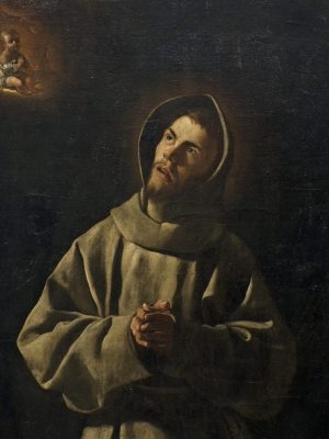 Apparition of the Child Jesus to Saint Anthony of Padua by Francisco de Zurbaran (1598-1664). 1627, oil on canvas, Sao Paulo Museum of Art / Wikimedia Commons