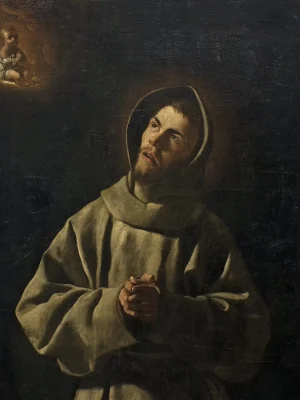 Apparition of the Child Jesus to Saint Anthony of Padua by Francisco de Zurbaran (1598-1664). 1627, oil on canvas, Sao Paulo Museum of Art / Wikimedia Commons