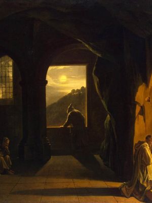 Monks in a Cave by Francois Marius Granet (1775-1849). Oil on canvas, Hermitage Museum / Wikimedia Commons