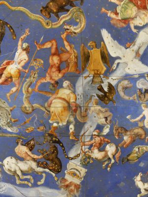 Fresco of constellations in Palazzo Farnese. 16th century, photographed by Albarubescens / Wikimedia Commons