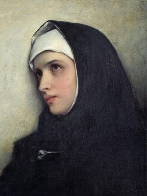 Portrait of a Nun, Gabriel con Max (1840-1915), oil on canvas. Wikimedia Commons.