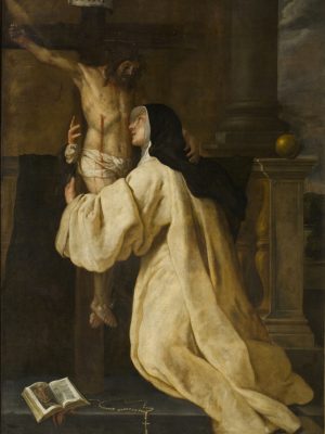 Christ Appearing to Saint Lutgarde by Gaspar de Crayer (1584-1669). 1653, oil on canvas, Klooster van de Zwartzusters-Augustinessen / Wikimedia Commons