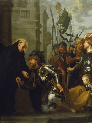 Gaspar de Crayer, Saint Benedict receiving Totila, King of the Ostrogoths, 1633 (Wikimedia Commons)