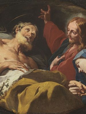 The Death of St. Joseph by Giambattista Pittoni (1687-1767). Painting, Bavarian State Painting Collections / Wikimedia Commons.