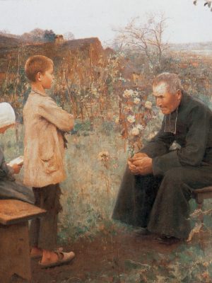 Catechism Lesson by Jules-Alexis Muenier (1863-1942), 1890, oil on canvas. Musée des Beaux-Arts et d'Archéologie de Besançon / Wikimedia Commons.